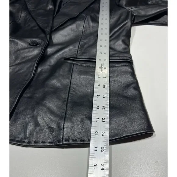 Tannery West Black Leather Women Jacket Size M‎ - Picture 9 of 10
